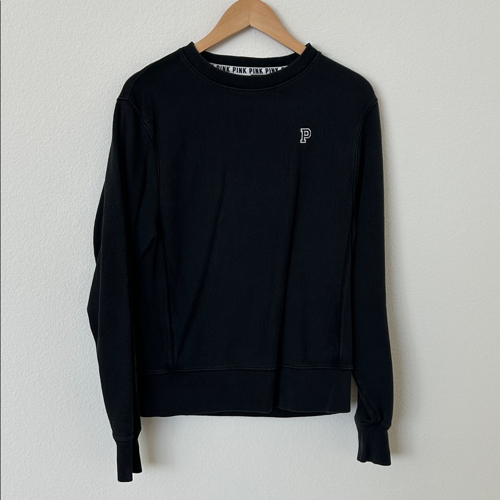 Victoria’s Secret Pink Simple Black Crewneck Sweater